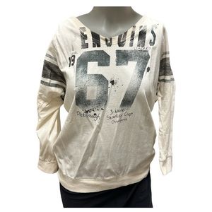 Touch by Alyssa Milano Pittsburgh Penguins Free Fall 3/4 in Sleeve Graphic Shirt